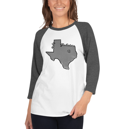 Texas 3/4 sleeve raglan shirt
